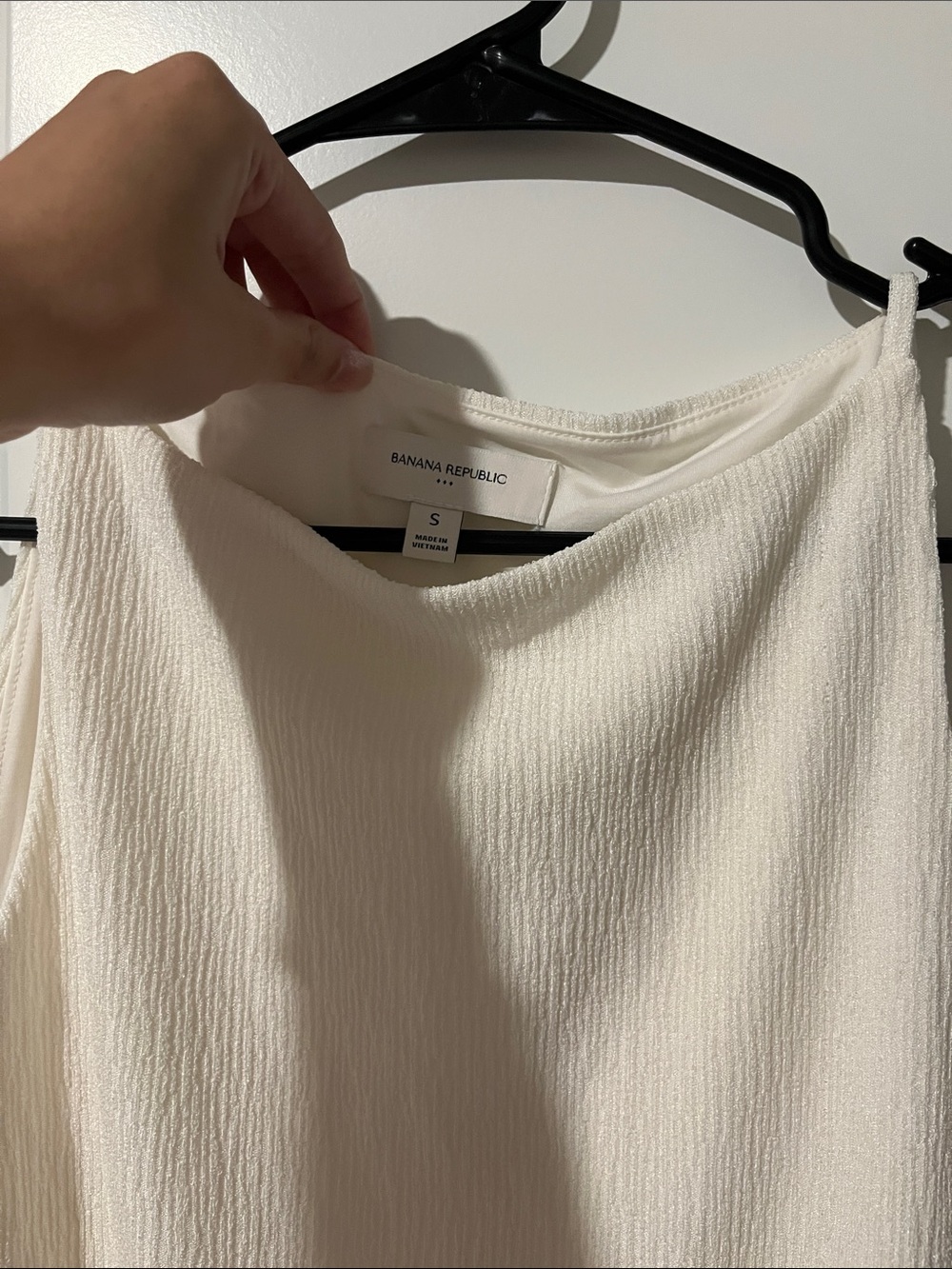 Banana Republic Cream Ribbed High-Neck Tank - Picture 2 of 4